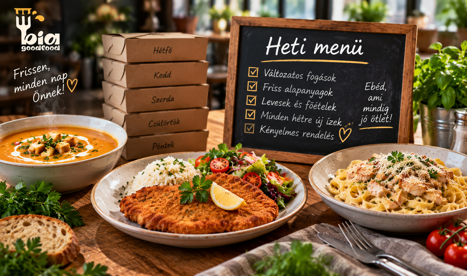 Heti menü – Praktikus megoldás a mindennapi ebédhez